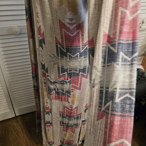 Geometric / Aztec Pattern Long  Duster - Picture 6 of 13